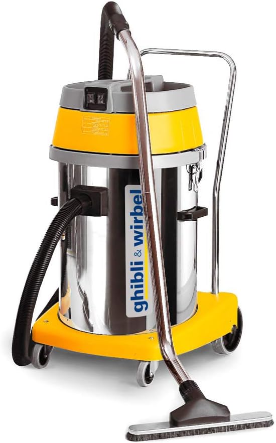 Synclean, Aspirapolvere solidi e liquidi, 240 V, 2,5 M, Nero, acciaio inox