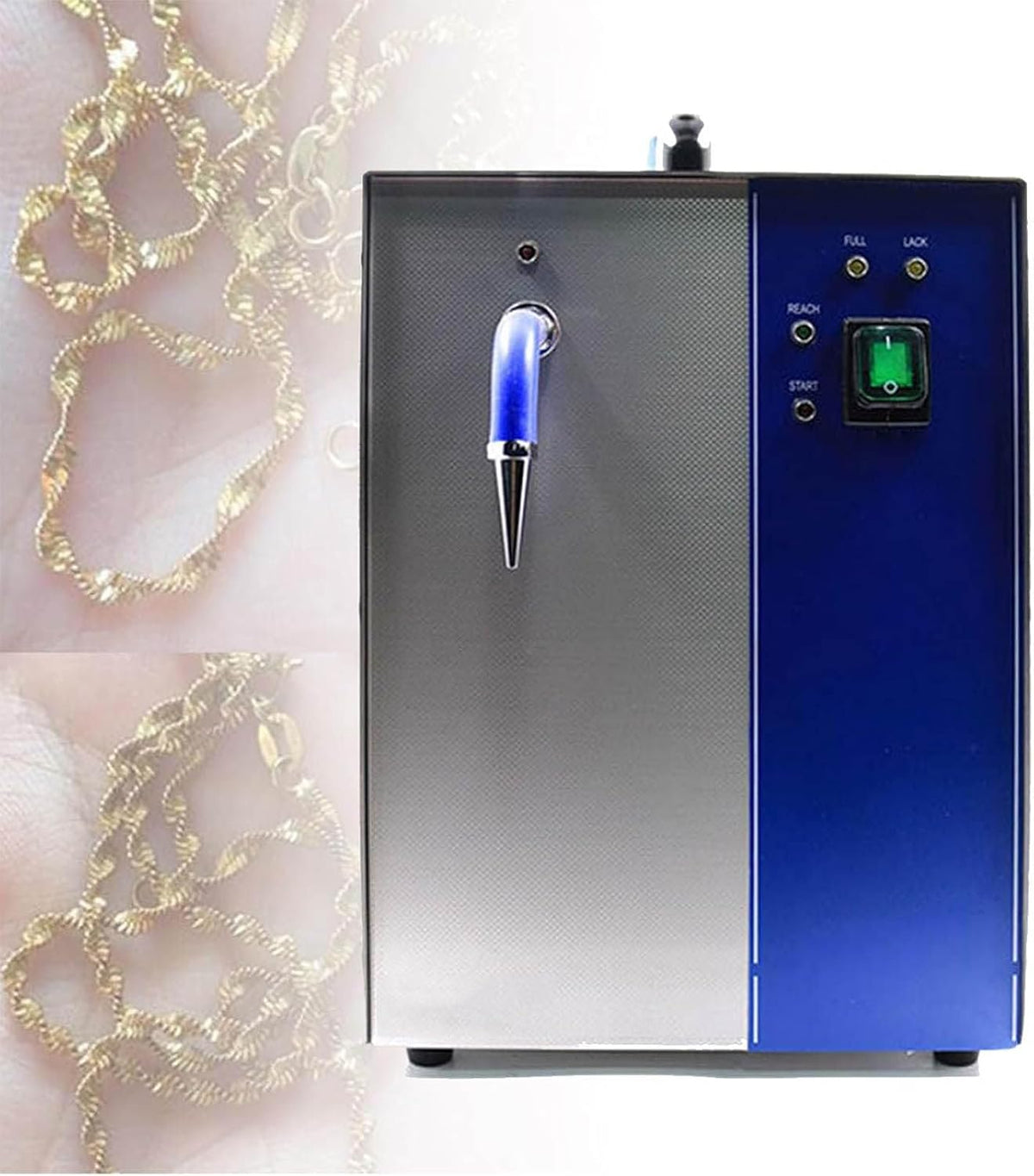 LJLYYDS, Pulitore a vapore, 4 L, 4 kg, 110 V, Argento/Oro, acciaio inox