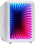 Mini frigorifero, 4 L, 12 V, 15-20°C, Bianco, illuminazione LED