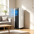 ZJHHRZ, Condizionatore, 14330BTU, 14000 BTU, 20 litri, Bianco, telecomando, timer, 3 in 1
