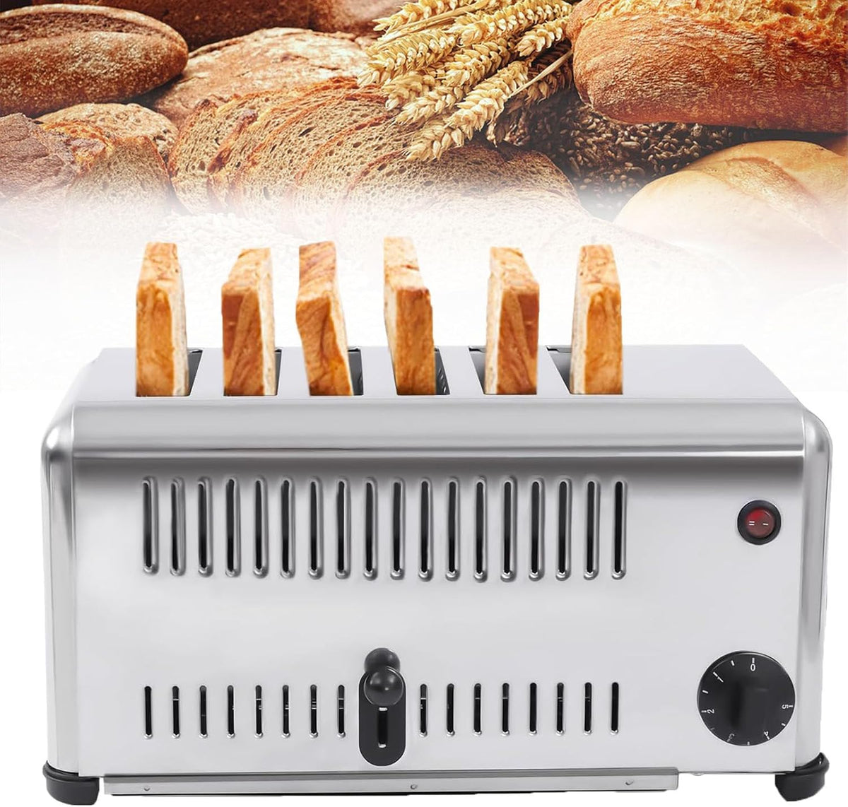 HTTGDGDH, Tostapane, 1680 W, 1,33 m, 2,8 cm, Argento, acciaio inox