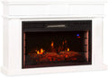 KLARSTEIN, Camino elettrico, 2000 W, 40 m, 18-27 °C, Bianco, MDF, illuminazione LED, Wi-Fi, telecomando, timer, protezione dal surriscaldamento