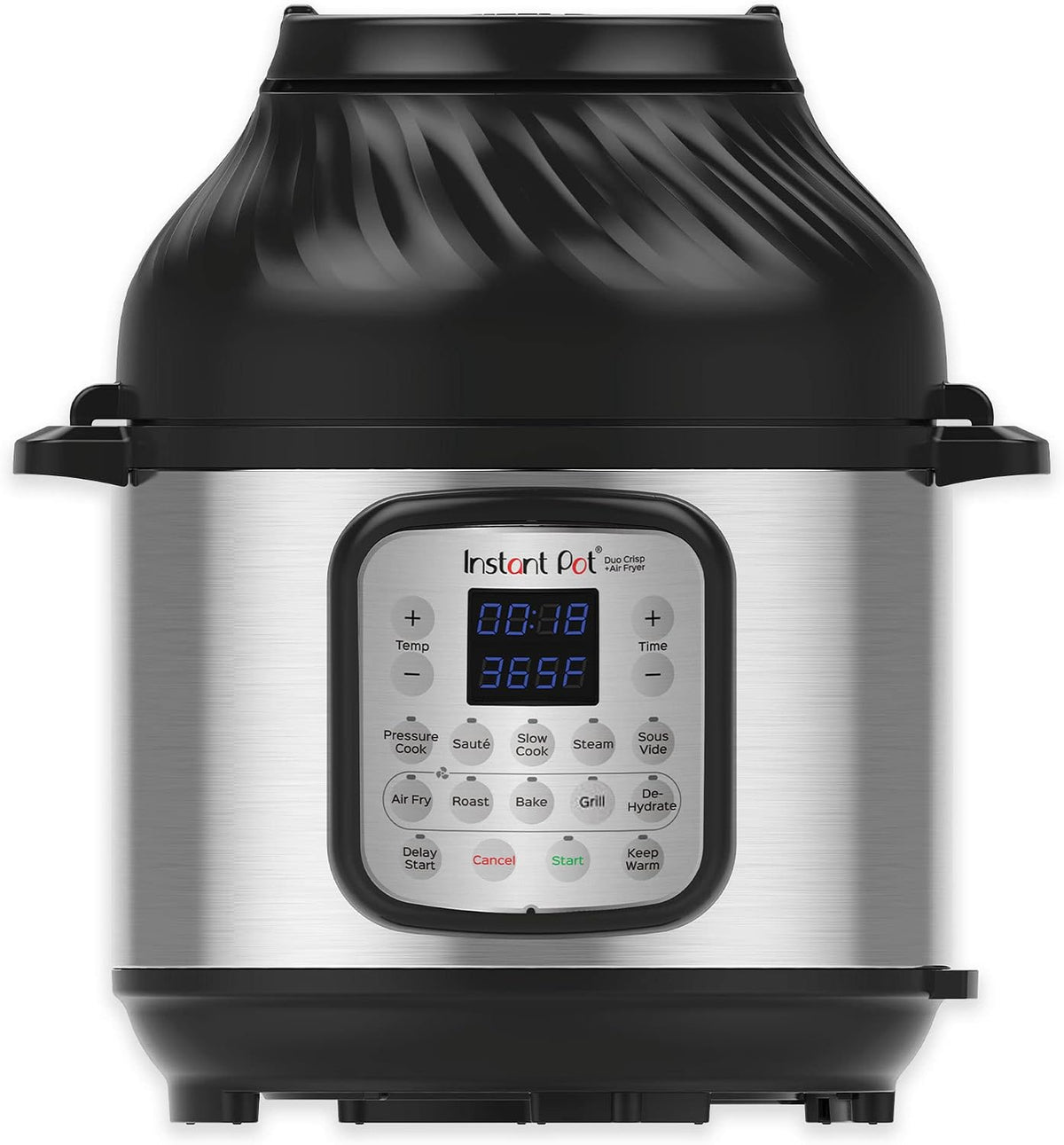 Instant Pot, Pentole a pressione, 8 L, Nero, Airfryer, 11 funzioni