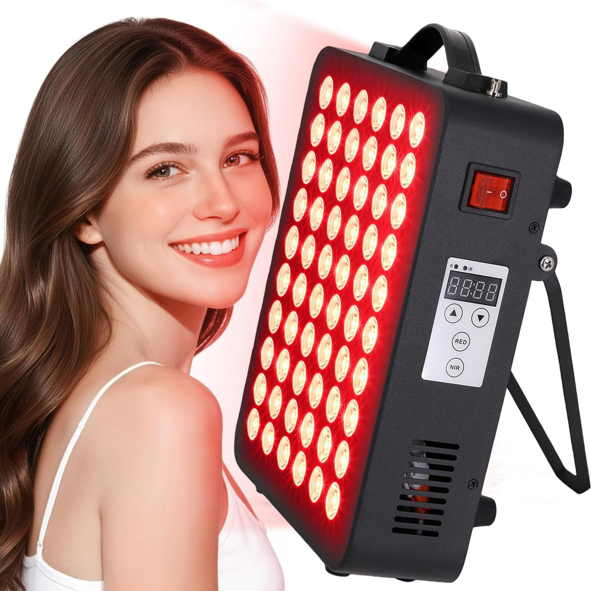Topcupro, Terapie alternative, 300 W, Rosso, illuminazione LED, timer