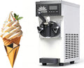 SUYUDD, Gelatiera, 450 W, 5 kg, 20x40x51 cm, Nero, acciaio inox, illuminazione LED
