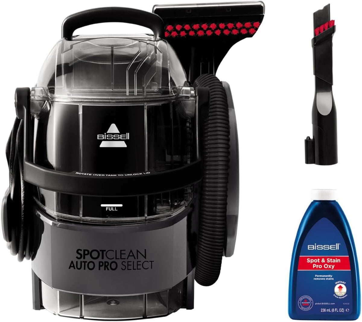 Lavatappeti, 3730N, Bissell, 750 W, Nero