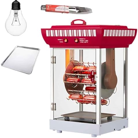 Macchine per Hot Dog, 600 W, 11 KG, Nero, acciaio inox