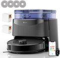Lefant, Robot aspirapolvere, 2.4G/5G, 3,2 L, 75°C, 2.4 G, Nero, Wi-Fi
