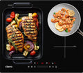 CIARRA, Piano cottura a induzione, 7200 W, 59 × 52 × 6,2 cm, 180 mm, Nero, timer, protezione dal surriscaldamento