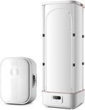 Armadio, JAVPTAV, 800 W, Bianco, struttura pieghevole, telecomando, funzionamento senza fili