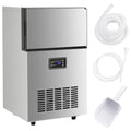 Macchina per cubetti di ghiaccio, vidaXL, 45 kg, Argento