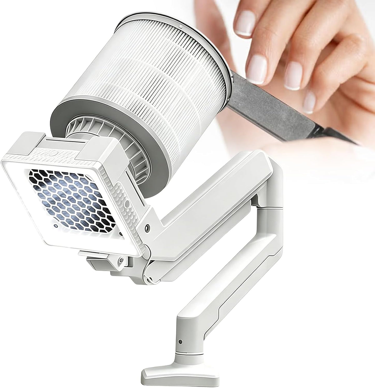 Xjymposium, Asciuga unghie e lampade UV, 36 W, 40 x 30 x 25 cm, 65 mm, Nero, alluminio, illuminazione LED