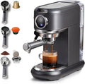 CAFELFFE, Macchina da caffè, MK-601F, 19 bar, 1,1 l, Nero/Argento