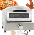 Forno per pizza, forplubossmmp, 14 pollici, 42,5 cm, 14,1 kg, Nero/Argento, acciaio inox