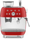 Smeg, Macchina da caffè, EGF03RDEU, 1 L, 1350 W, 240 V, Rosso, acciaio inox, vano contenitore