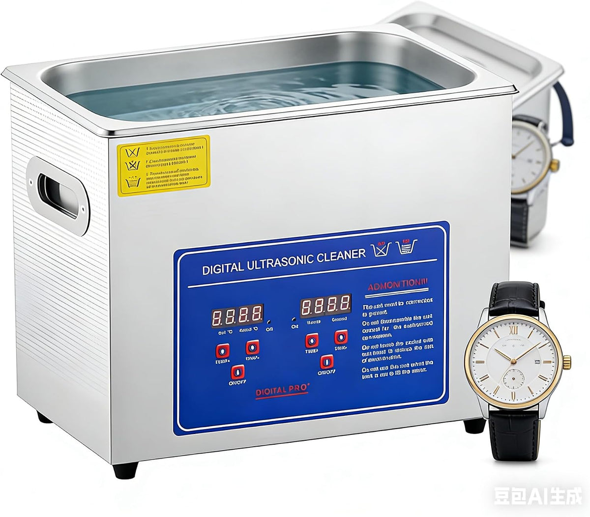Generico, Pulizia e cura, 30 litri, Argento, acciaio inox, timer