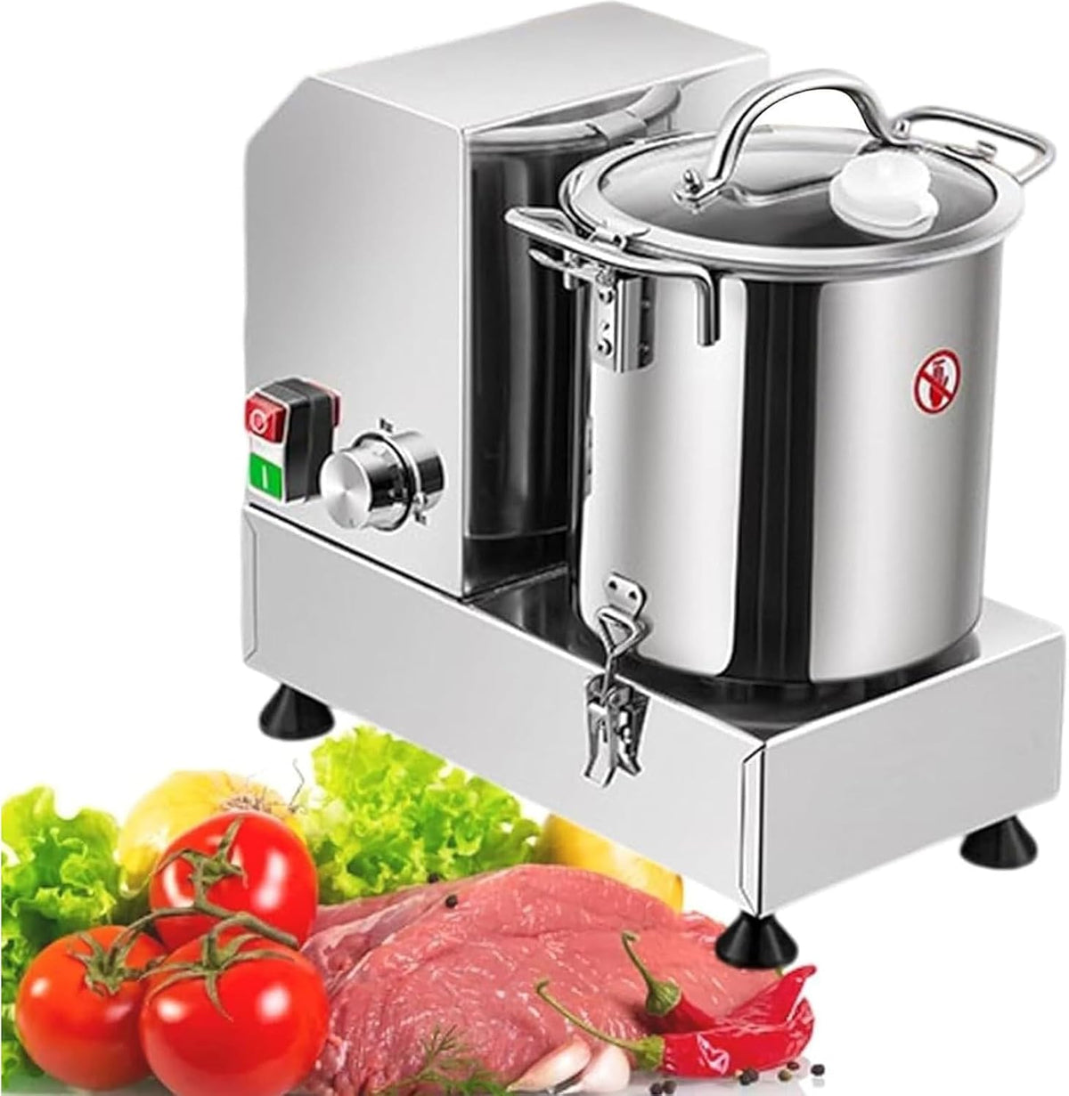 Robot da cucina, asdchZen, 9 L, 480x315x345 mm, 1200 W, Argento, acciaio inox