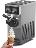 Gelatiera, WBLING, 4 l, 20 x 40 x 51 mm, 80 g, Argento, acciaio inox, illuminazione LED, autopulizia