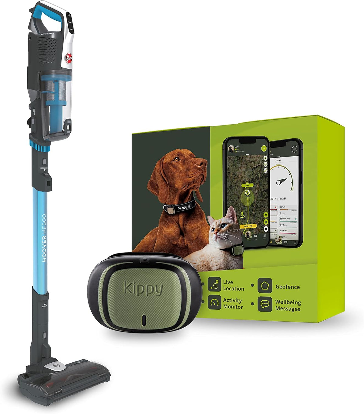 Hoover, Aspirapolvere, HF522STP, 0.45 L, Blu