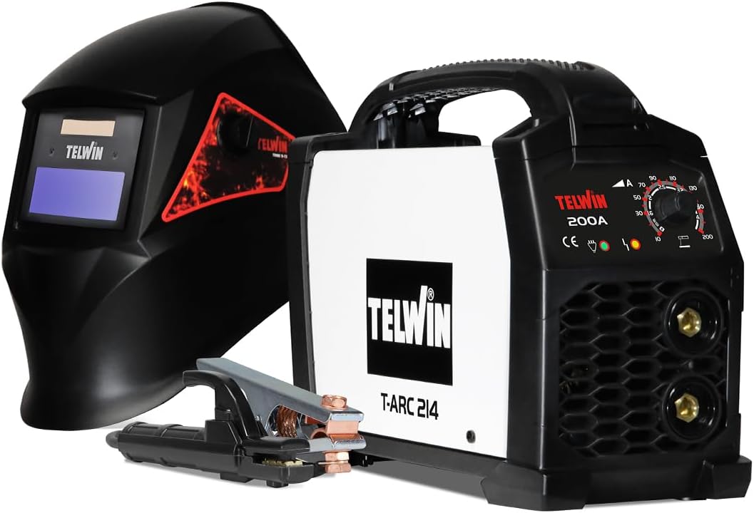 Telwin, Attrezzatura per saldatura ad arco, 200A, 230 V, Nero, motore inverter