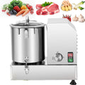 HENGCMM, Robot da cucina, 15 Litri, 1800 W, 305 mm, Argento/Trasparente, acciaio inox