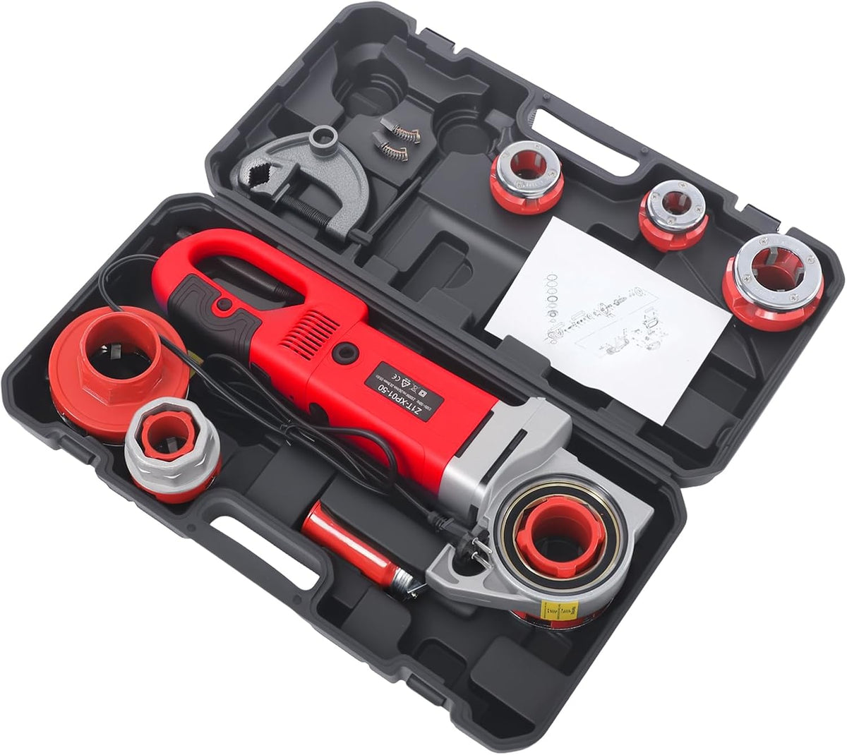TTISJHK, Tagliatubi, 230 V, 2300 W, 53 x 19,5 cm, Rosso, alluminio