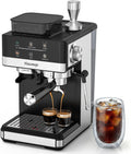 Hausmojo, Macchina da caffè, 20 bar, Nero/Argento
