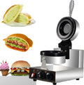 ylpddmm, Macchine per sandwich e presse per panini, 1200 W, 10x2,5 cm, 11 cm, Nero, acciaio inox