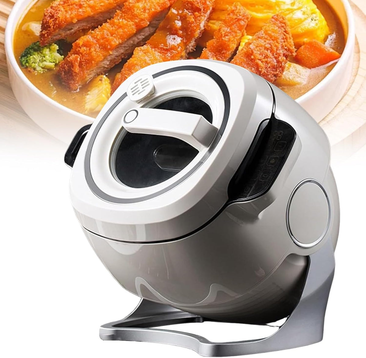 Himopuer, Robot da cucina, 6 litri, 220 V, 260 °C, Nero, vano contenitore