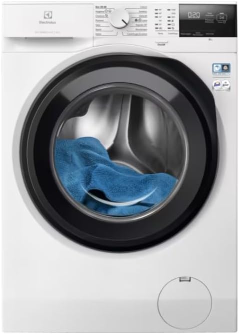 Electrolux, Lavatrice, EW6FBG210G, 10 kg, 1351 Giri/min, 68,6 L, Bianco, acciaio inox, motore inverter