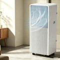 DAEFAG, Condizionatore portatile, 5000 BTU, 10 m, Bianco, telecomando, timer, motore inverter, funzionamento senza fili