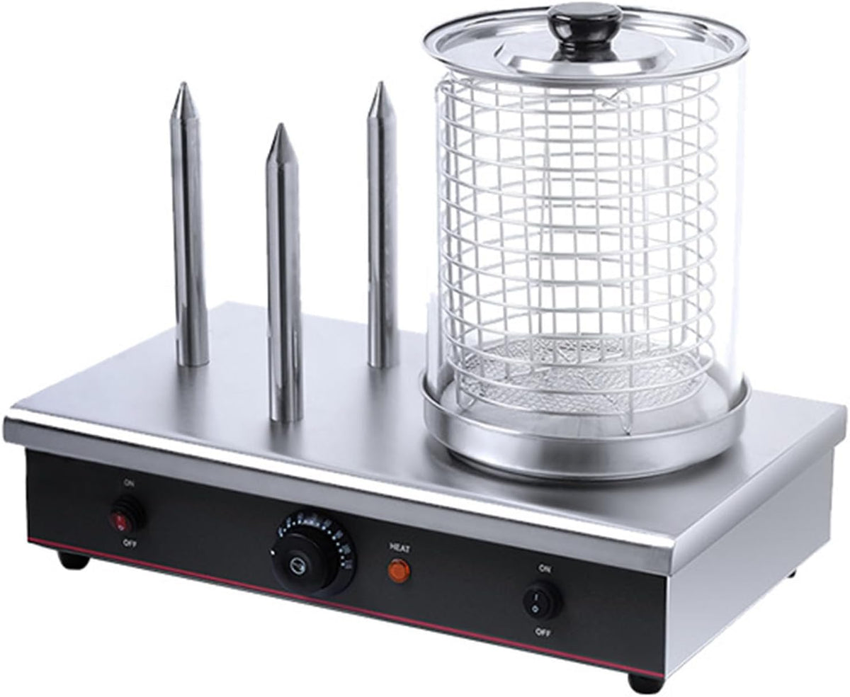 Macchine per Hot Dog, Cashwise, 700 W, 9 kg, 220 V, Argento, acciaio inox