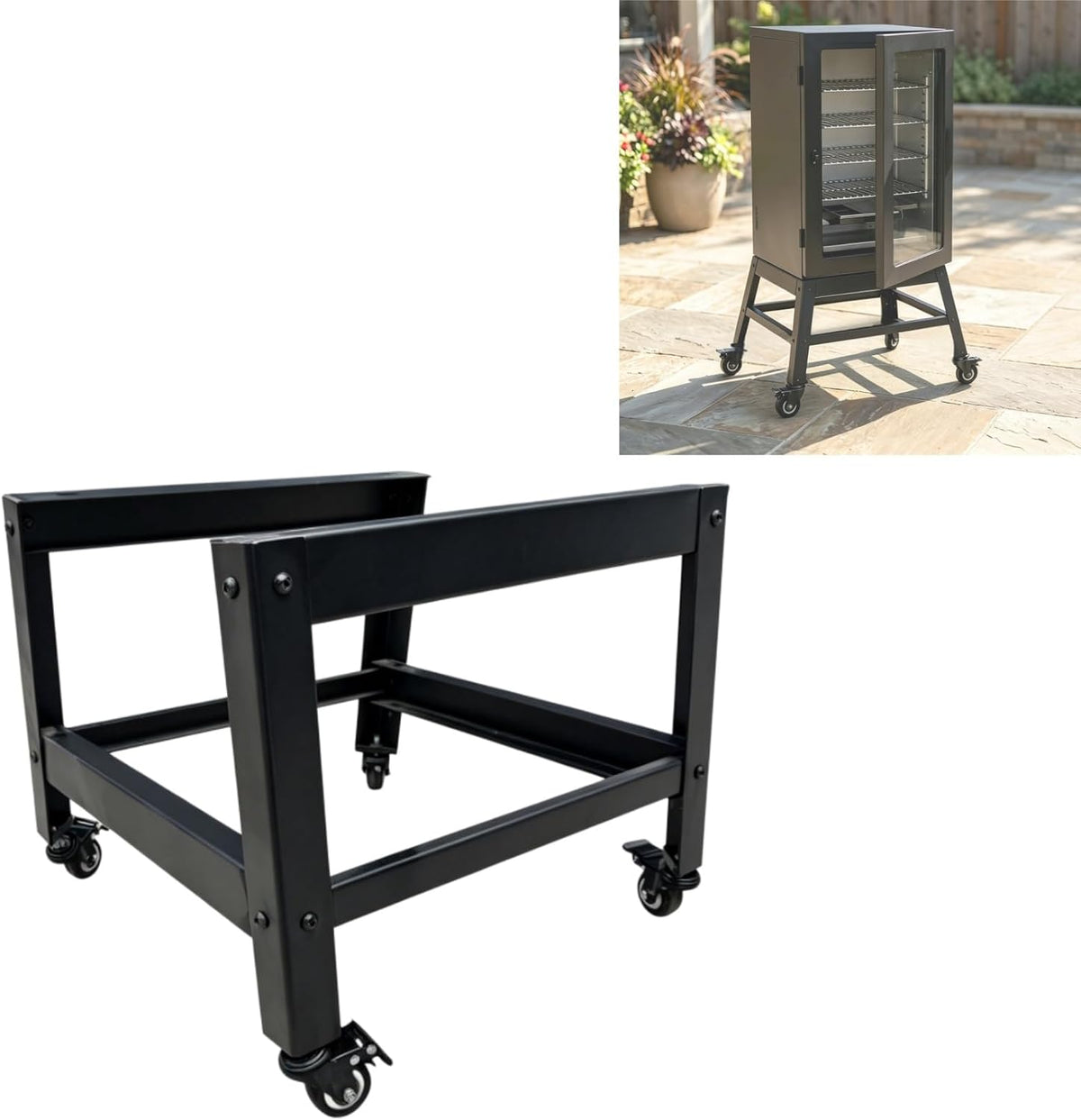 ZERTNROW, Assi per grigliare, 76 cm, Argento, altezza regolabile