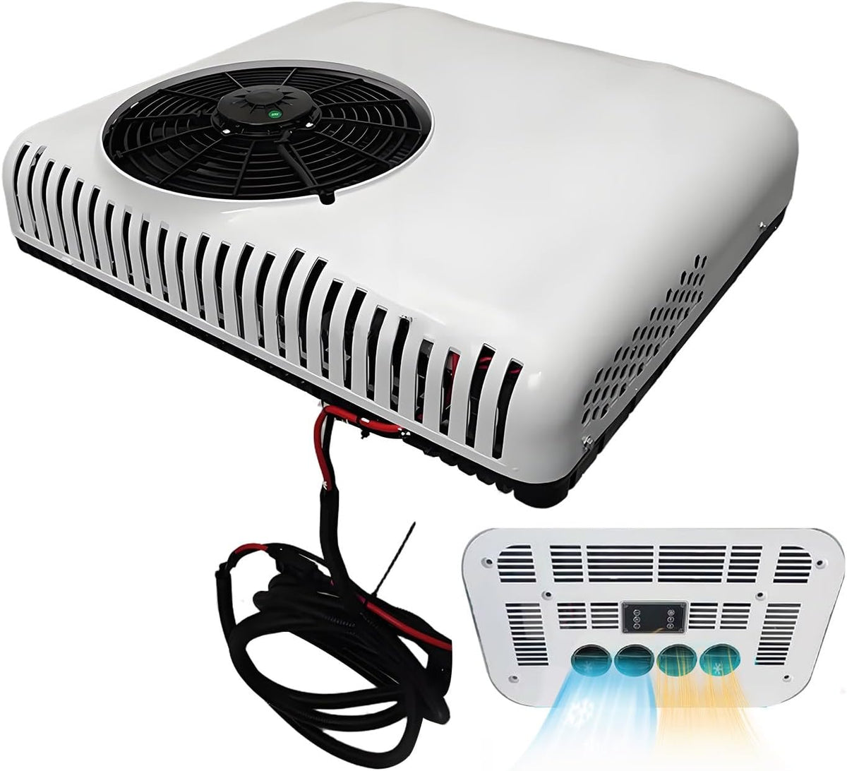 CHHMAELOVE, Condizionatore, 24 V, 2200 W, 30 °C, Bianco