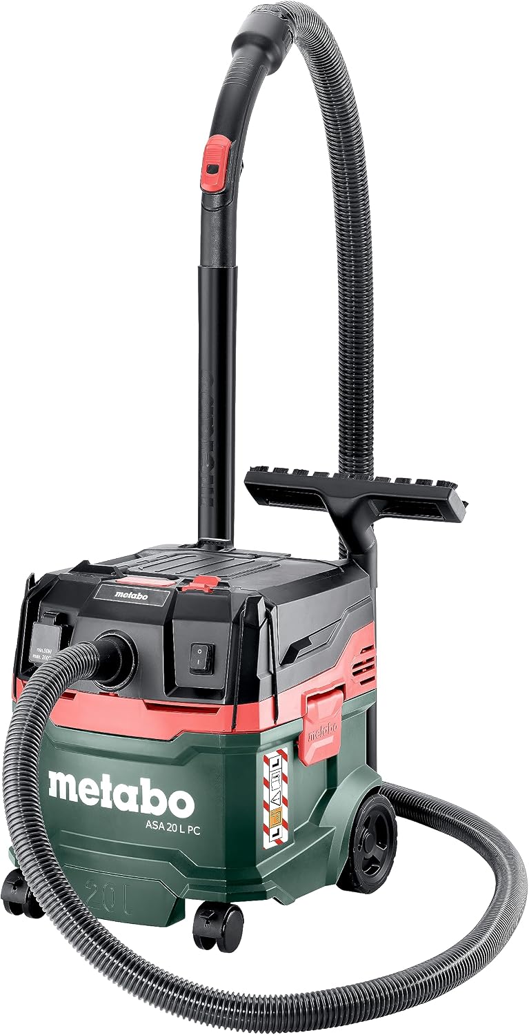 metabo, Aspirapolvere a traino, 20 L, 1200 W, 32 mm, Nero