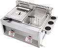 JAYEUW, Friggitrici, 6 l, 380 °C, 20,5 x 18 x 10,5 cm, Argento, acciaio inox, vano contenitore