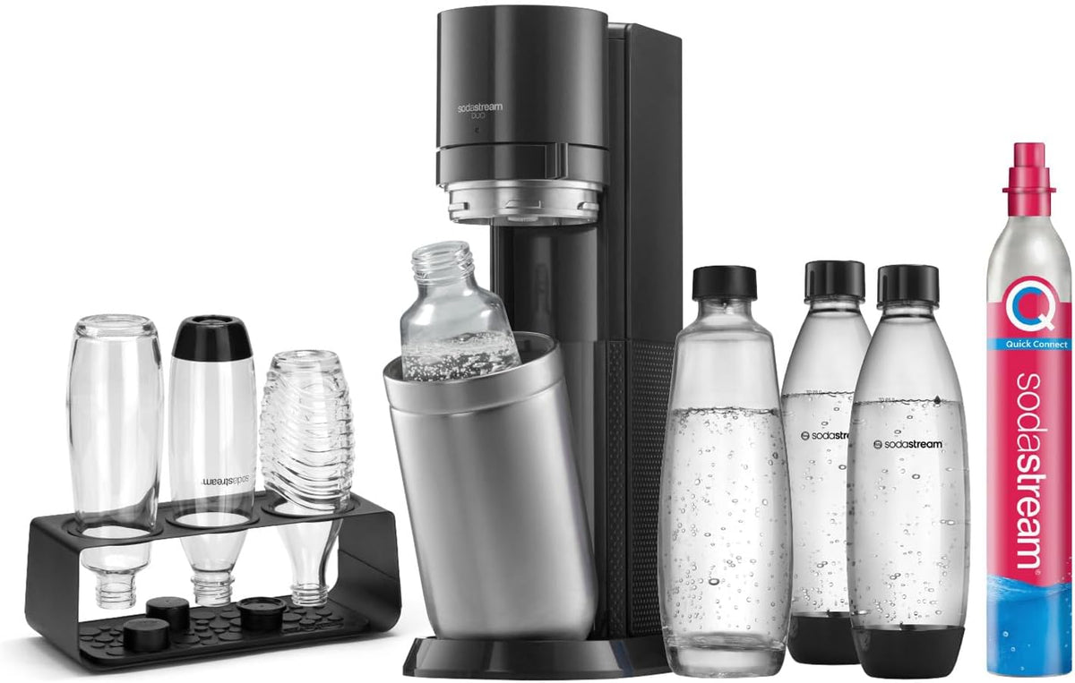 sodastream, Lavastoviglie, CO2, 2 bottiglie, 1 l, 44 cm, Bianco