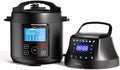 CLOEN, Robot da cucina, 6 L, 1300 W, Nero, Airfryer, 9 funzioni, 2 in 1