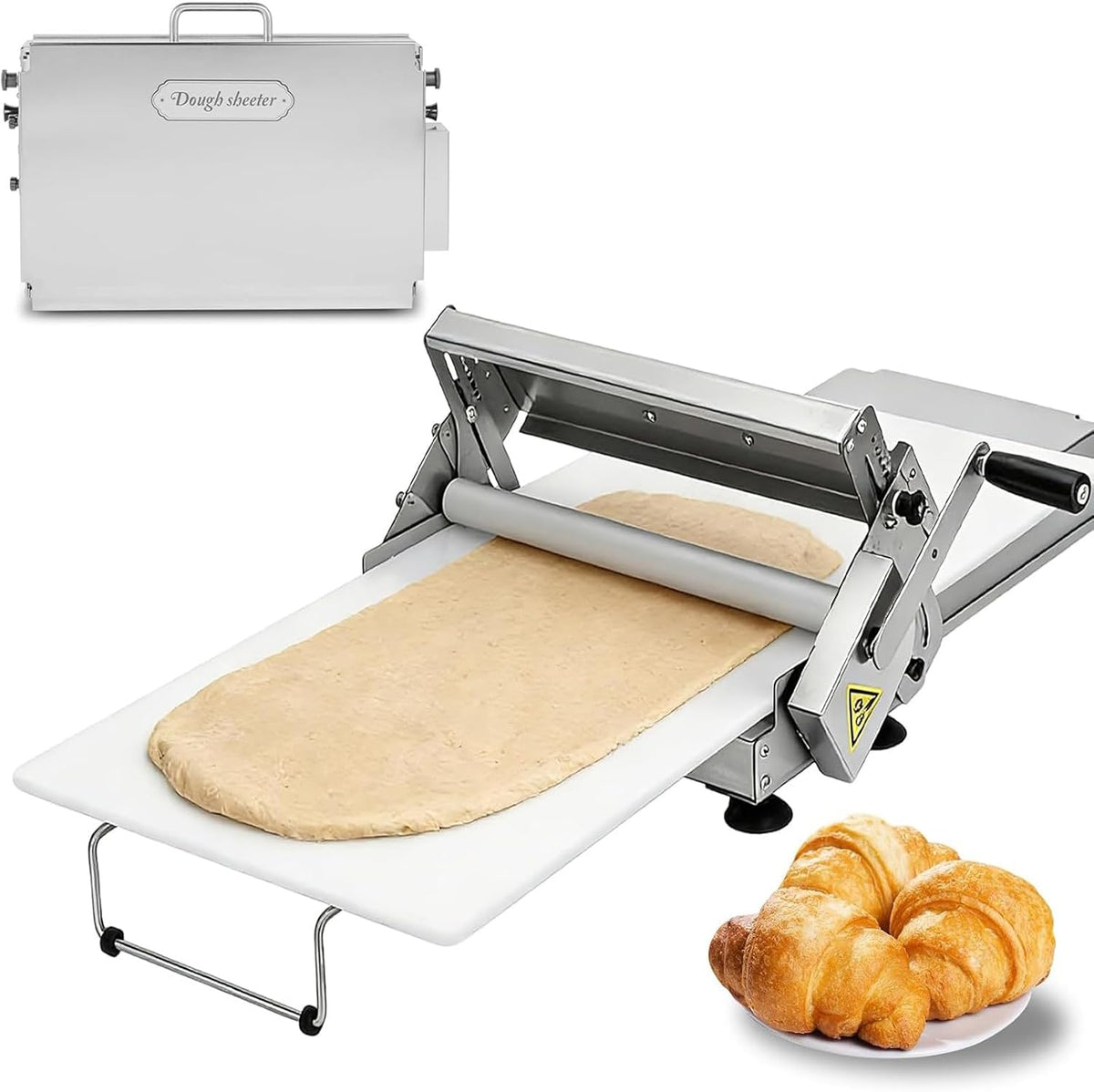 Zanefoo, Macchine per pasta a mano, 30 cm, 25 mm, 40 cm, Argento, acciaio inox, struttura pieghevole