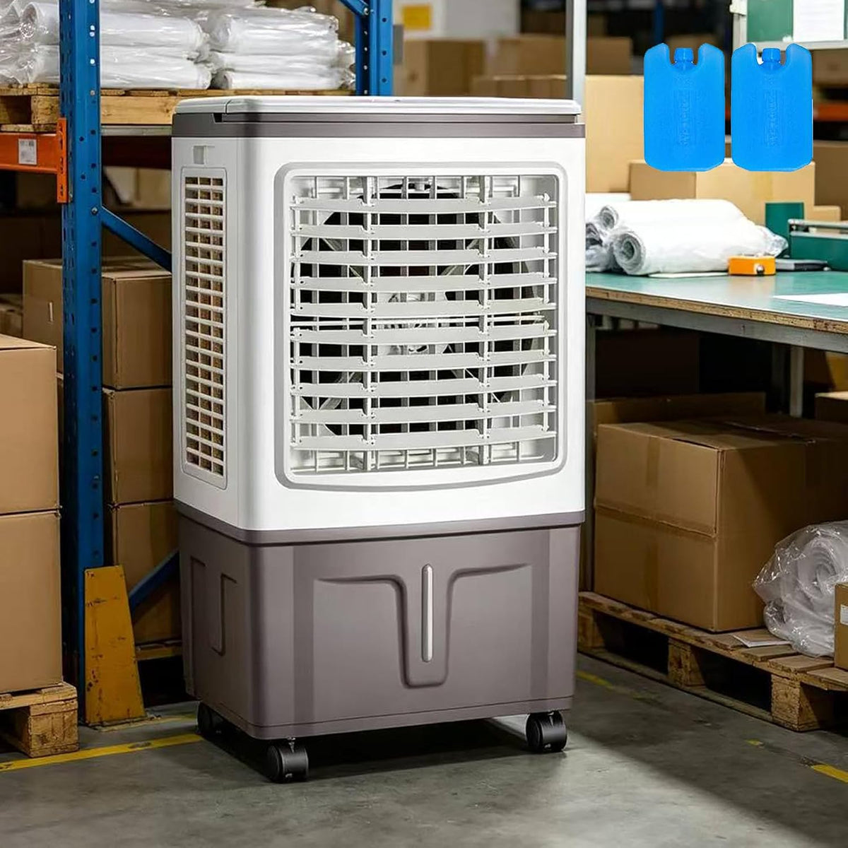 Condizionatore portatile, MESCXTY, 40 L, Bianco, telecomando, timer, spegnimento automatico