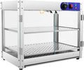 DWIKRYT, Scaldavivande, 800 W, 30-85°C, 50 x 30 cm, Nero, acciaio inox, illuminazione LED