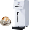 HTDRE, Frullini montalatte a mano, 6 Litri, 2500 W, 220 V, Argento, acciaio inox