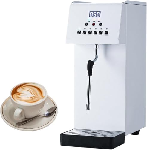 HTDRE, Frullini montalatte a mano, 6 Litri, 2500 W, 220 V, Argento, acciaio inox