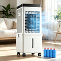Raffrescatore evaporativo, Sushangmao, 75 W, 15 L, 23 × 27 × 60 cm, Nero, telecomando, timer