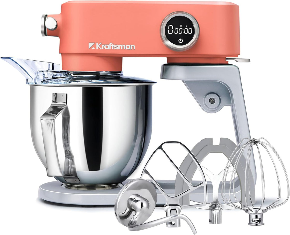 Kraftsman, Robot da cucina, 5 L, 800 W, Argento/Arancione, acciaio inox, timer