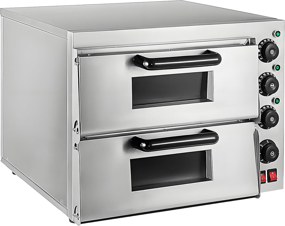 AityBuy, Forno elettrico, 2000 W, 14 cm, 30 cm, Argento, acciaio inox