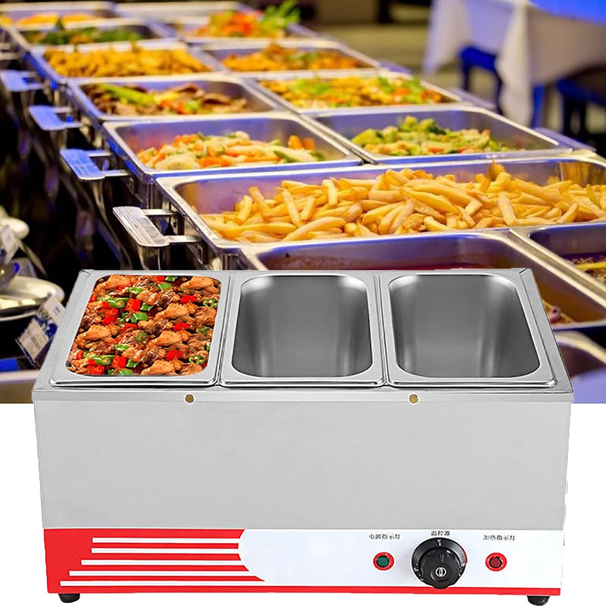 Aioneer, Tavolo, 1500 W, 30-80 °C, Argento, acciaio inox