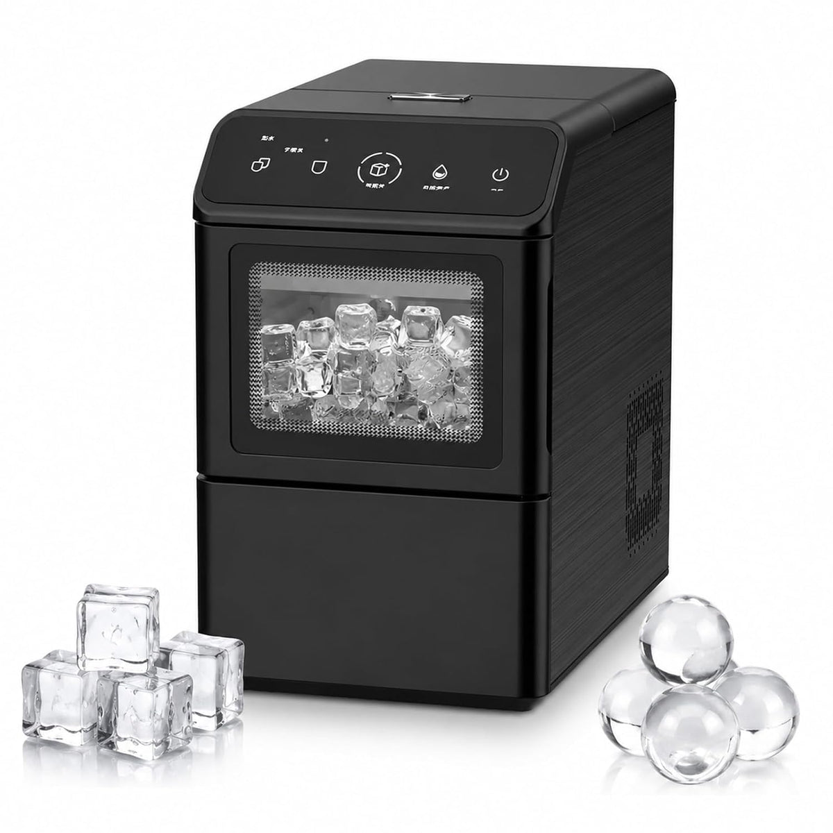 Macchina per cubetti di ghiaccio, 12,5 kg, 220 V, 230 W, Trasparente, acciaio inox