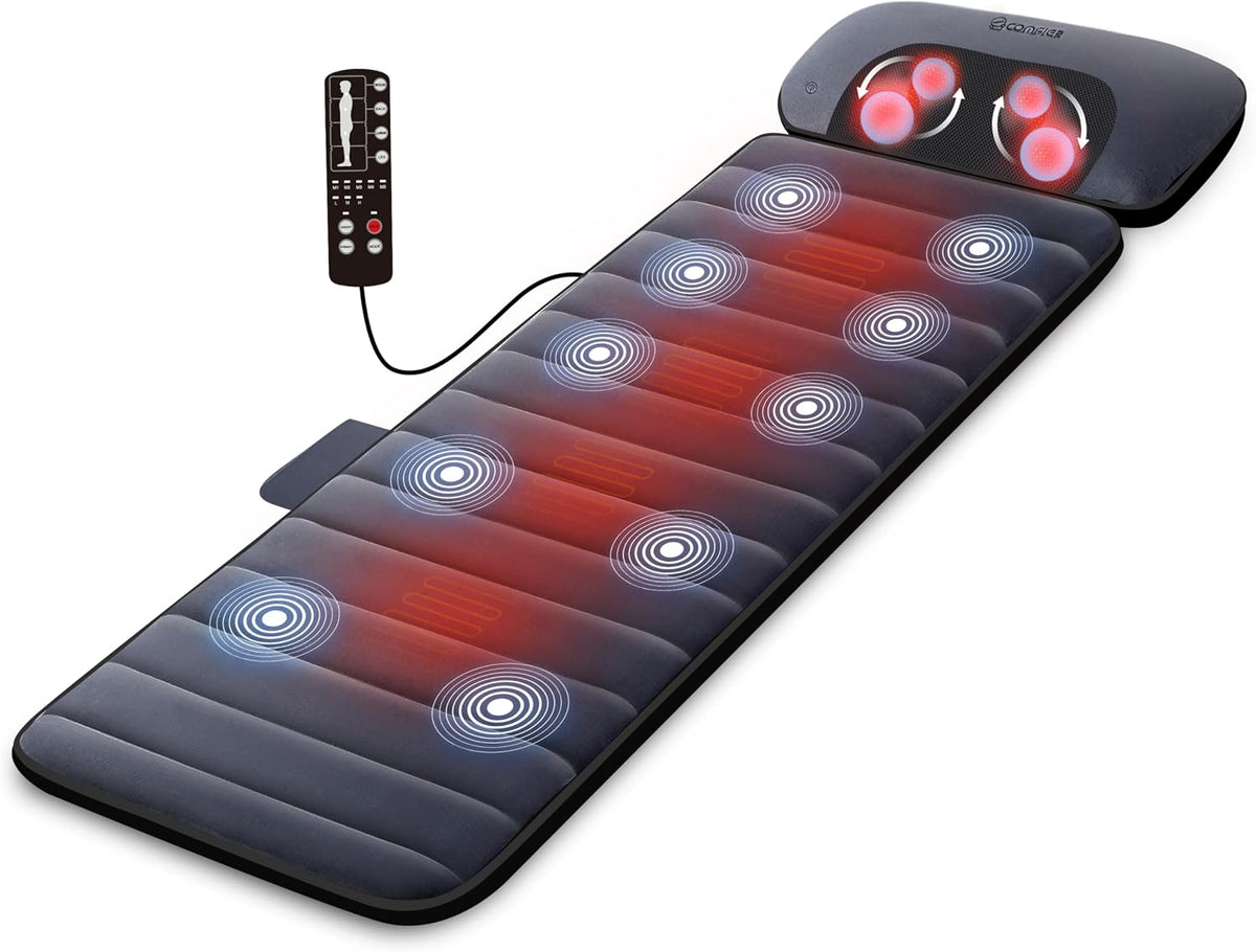 Materasso, COMFIER, Grigio, struttura pieghevole, telecomando, timer, spegnimento automatico, protezione dal surriscaldamento