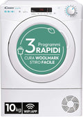 CANDY, Asciugatrice, H10A2DE-S, 59,6 x 58,5 x 85 cm, 10 Kg, Bianco, Wi-Fi, pompa di calore
